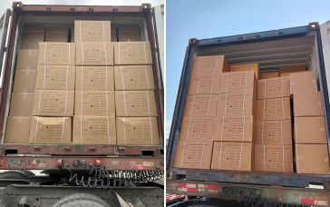 20'bandagens elásticas FCL exportadas para a Tailândia