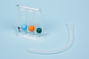 Exercitador pulmonar de bola espirômetro 3 para exercícios respiratórios