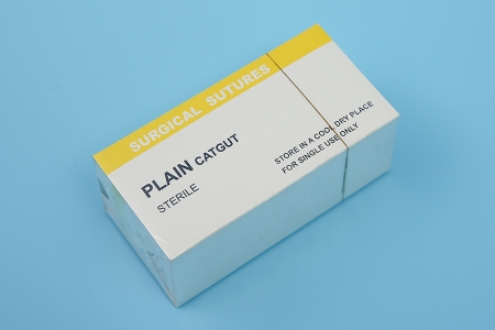 sutura cir&uacute;rgica de categute simples