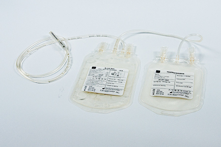 bolsa de sangue dupla